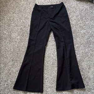 Elegant Black Flared Women's Pants